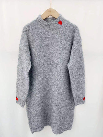 Robe pull grise - COEUR