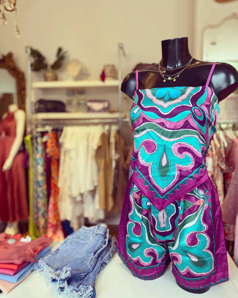 Magenta shorts set - JADE