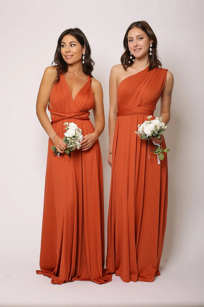 Robe terracotta multipositions - NELLE