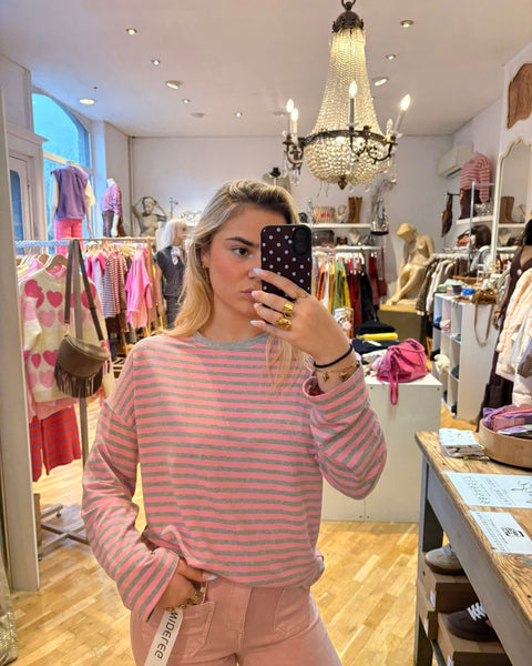 Pink/grey T-shirt - LINED