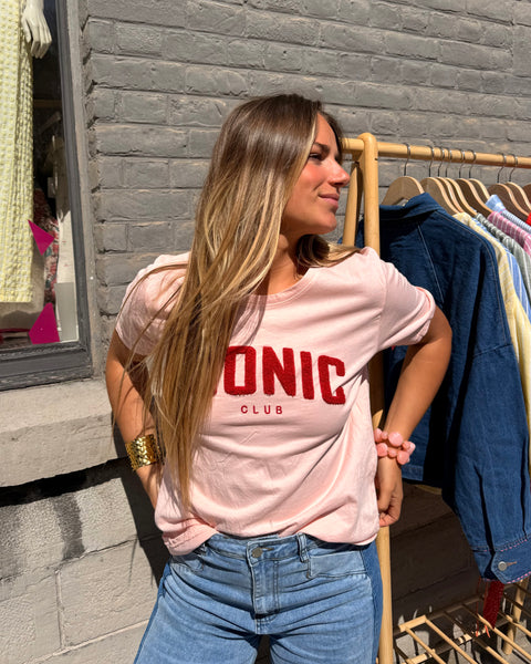 T-shirt rose clair - ICONIC CLUB