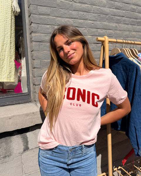 T-shirt rose clair - ICONIC CLUB