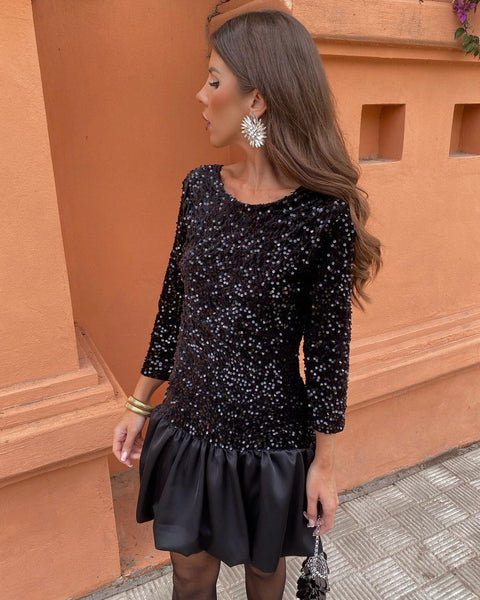 Robes noir/argent/champagne - ELSA