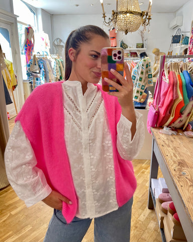 Gilet rose flash - CARMEN