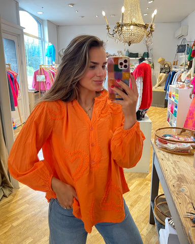 Chemisier orange - FIBIE