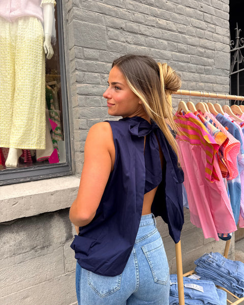Blouse bleu marine - ELINA