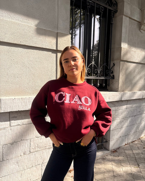 Pull bordeaux - CIAO BELLA