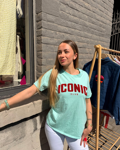 T-shirt turquoise - ICONIC CLUB