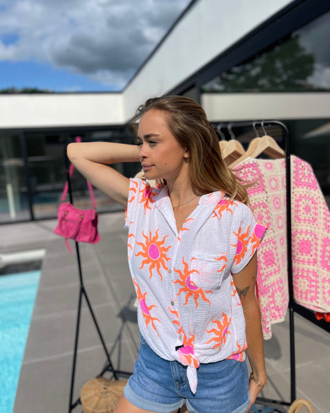 Chemise orange - SOLEIL