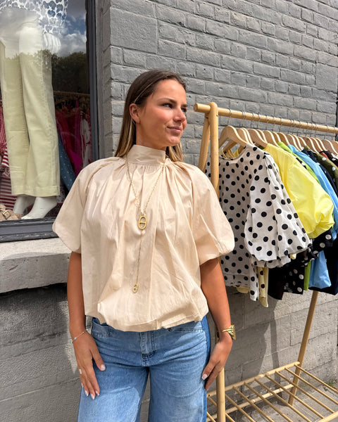 Blouse beige - ELINA