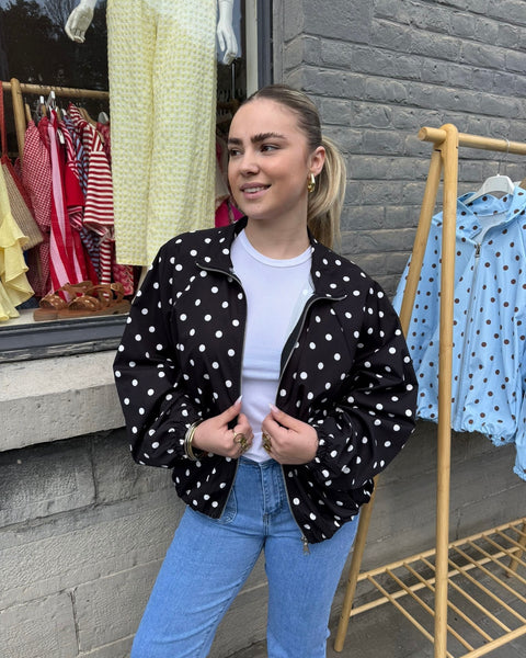 Veste à pois noir - ELINA