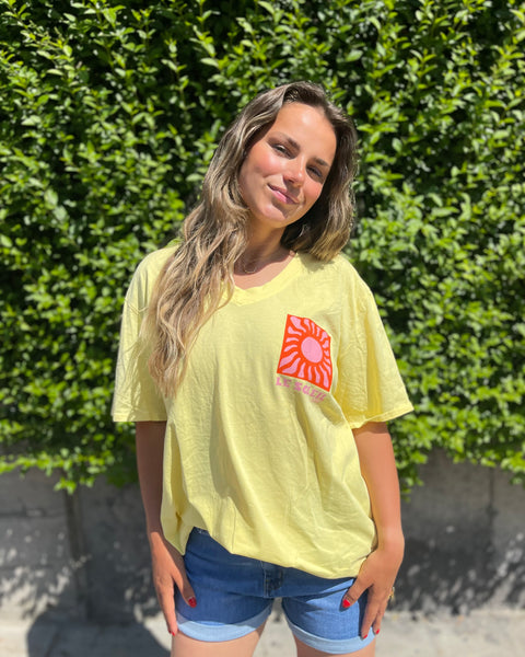 T-shirt grande taille jaune - SOLEIL