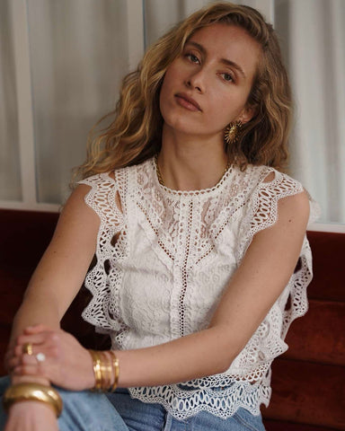 Haut crochet blanc - ZAYA