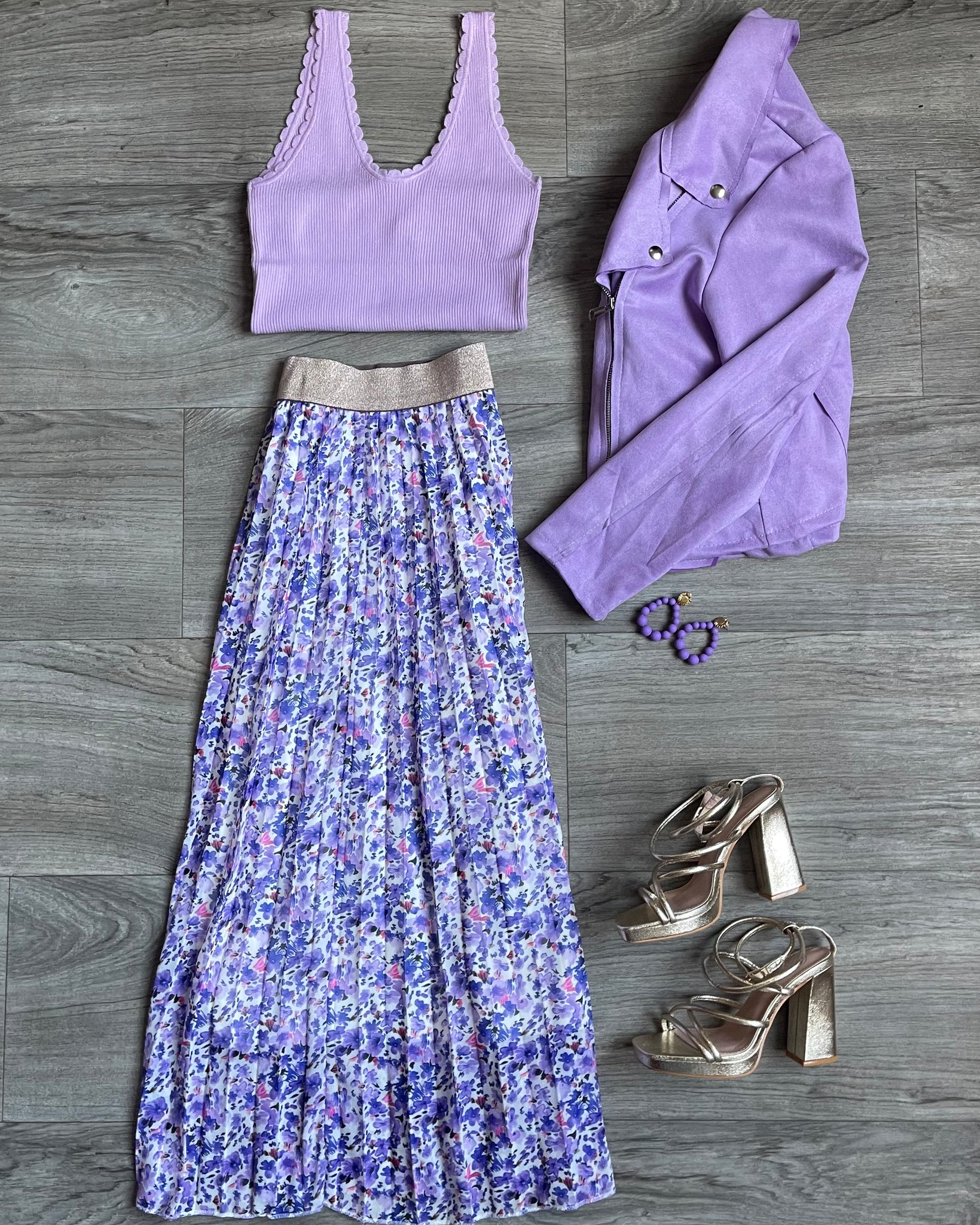 Jupe mauve - CHANY