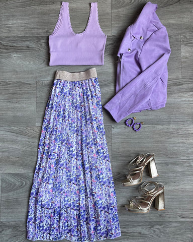 Jupe mauve - CHANY