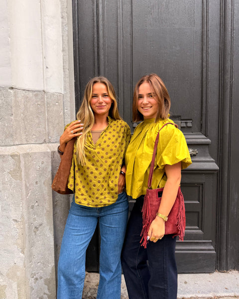Chemise vert anis - POIS