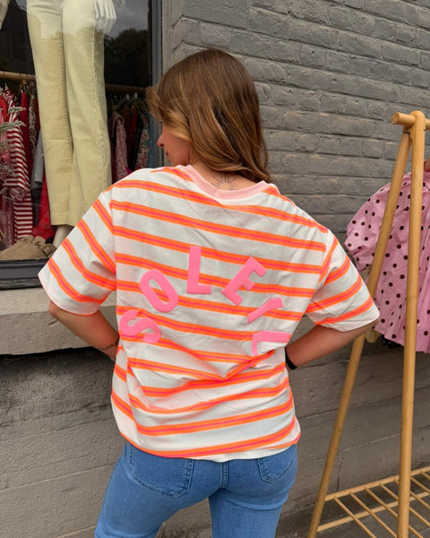 T-shirt orange - SOLEIL CLUB