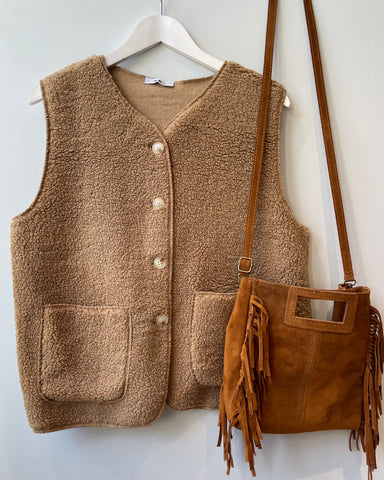 Gilet camel - TEDDY