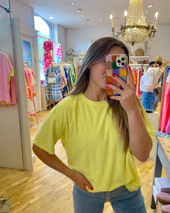 T-shirt jaune éponge - FLUO