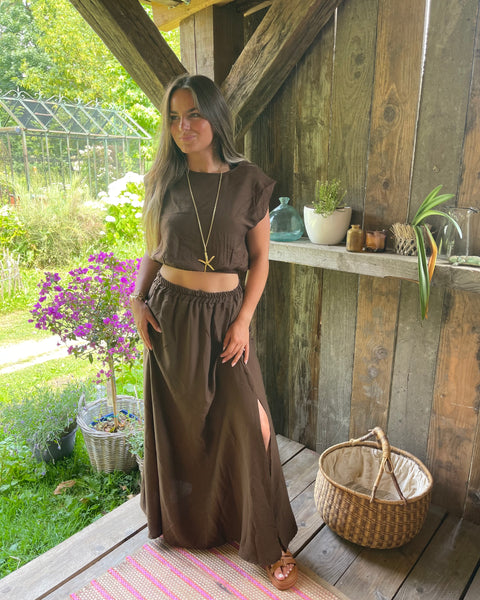 Ensemble jupe marron - JAISA