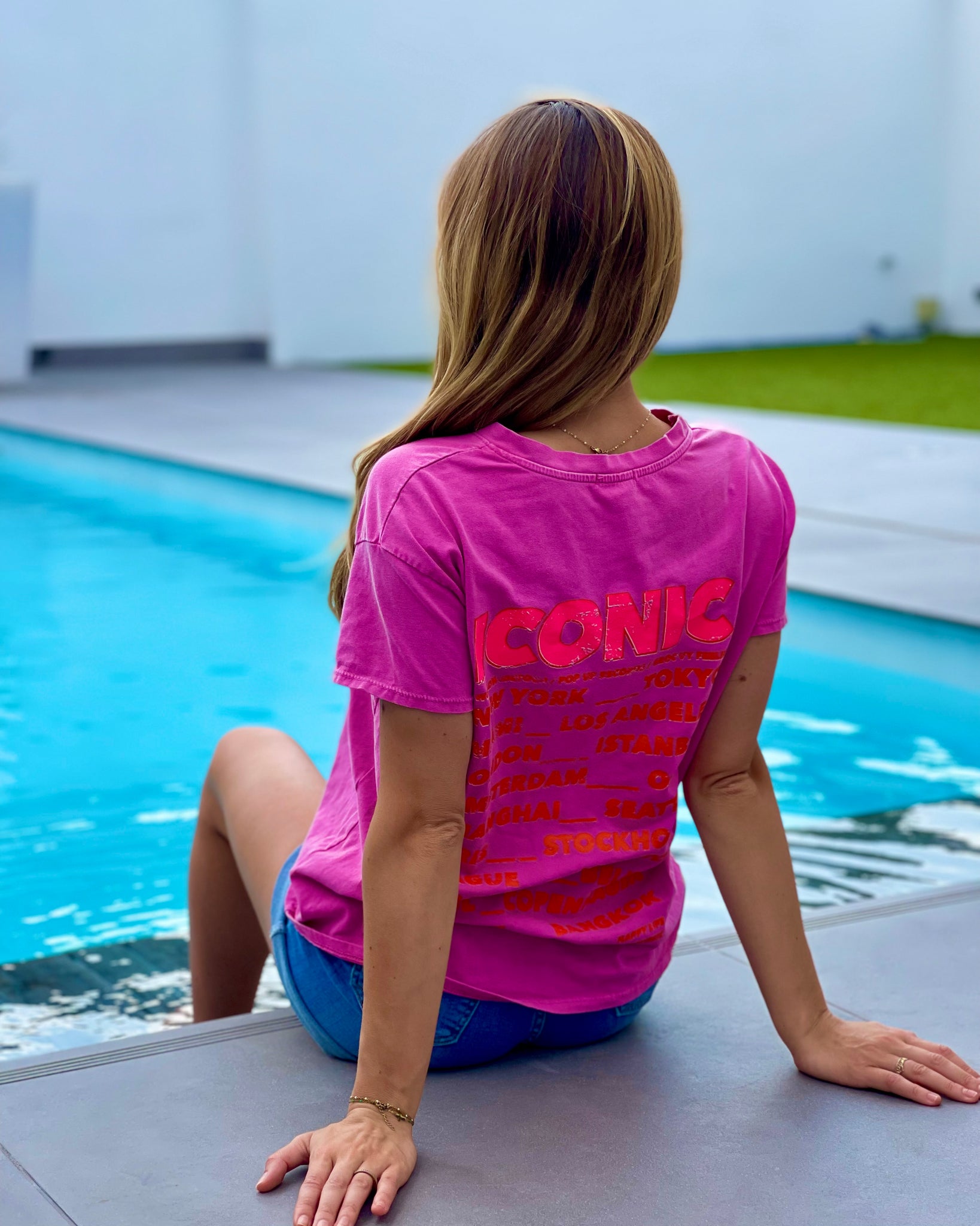 T-shirt rose - ICONIC