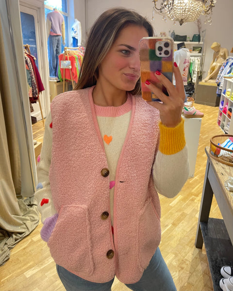 Gilet rose - TEDDY