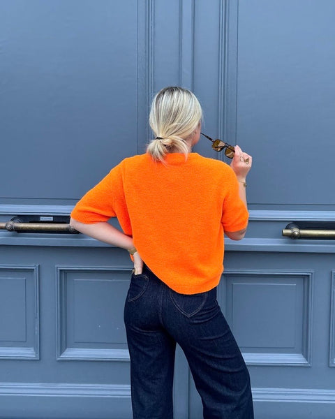 Pull manche courte - ORANGE