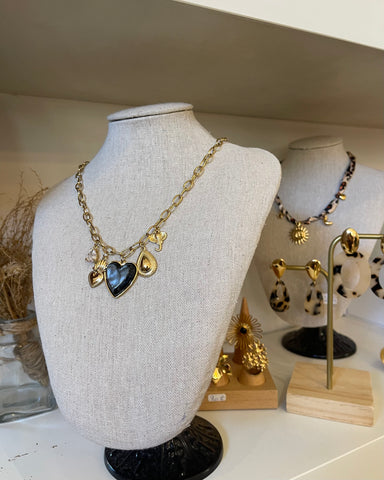 Collier noir - CHARMES