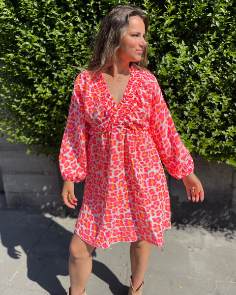 Robe fluo - LÉOPARD