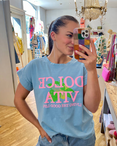 T-shirt bleu - DOLCE VITA
