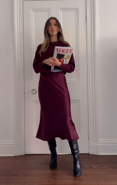 Jupe burgundy - SASIE