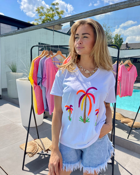 T-shirt blanc - PALMIER