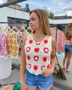 Haut crochet corail - ZAZA