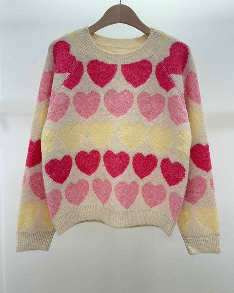 Hearts sweater - CAMILLE