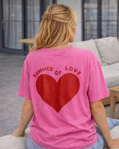 T-shirt rose - SUMMER OF LOVE