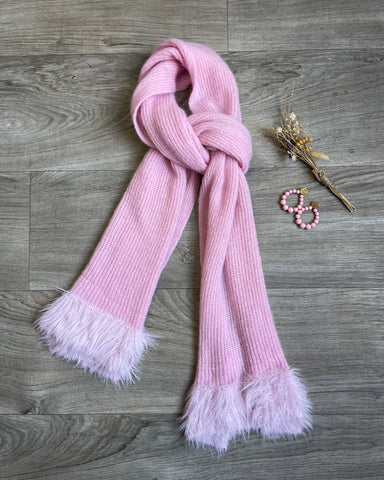 Écharpe rose pâle - ENRELÈSE