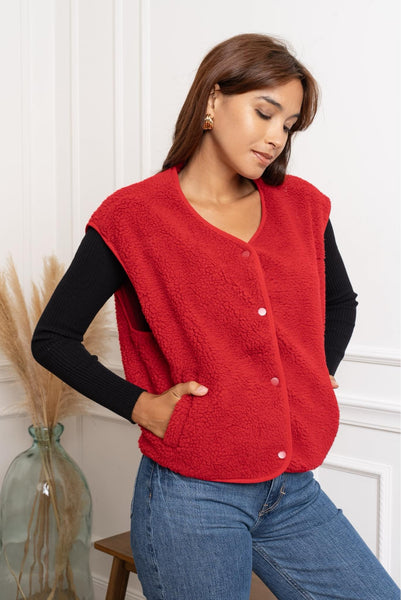 Gilet rouge - TEDDY