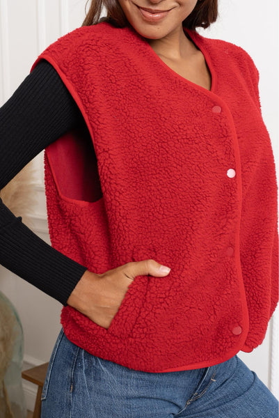 Gilet rouge - TEDDY