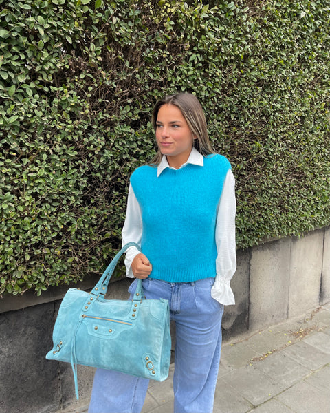 Pull turquoise - DADJI