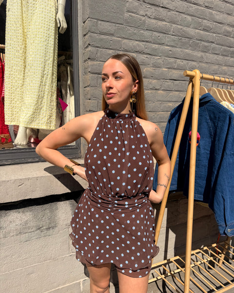 Combi jupe short - À POIS