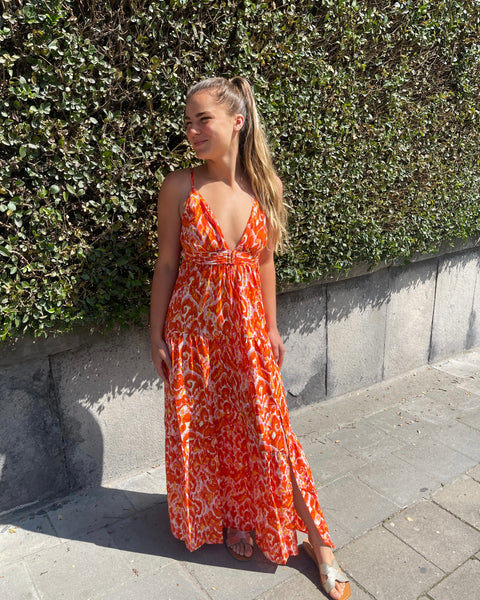 Robe orange - JALLIE
