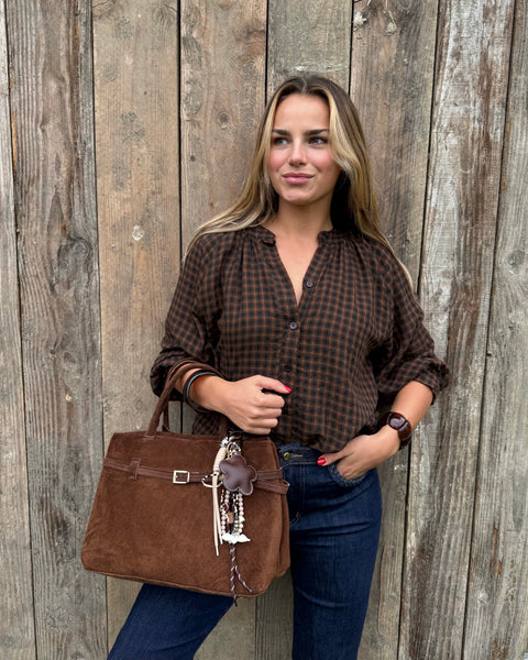 Chemisier chocolat - LOUISON