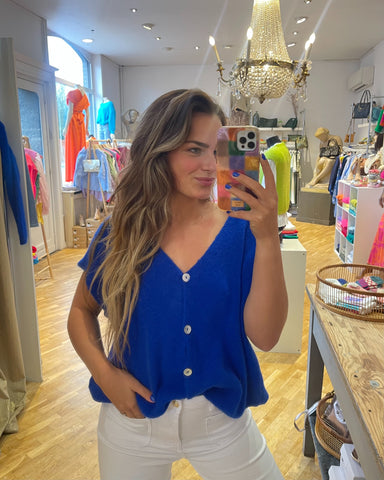 Gilet manches courtes - BLEU