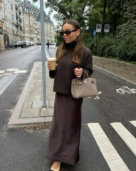 Jupe chocolat - SASIE