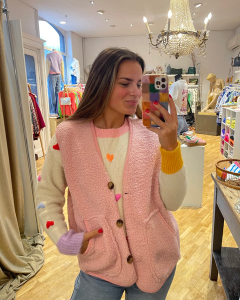 Gilet rose - TEDDY