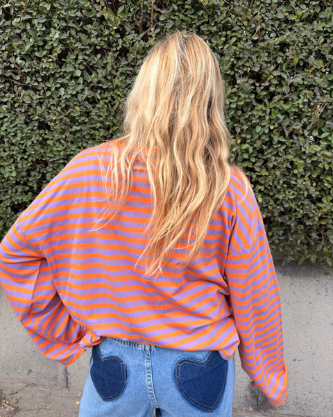 Orange/purple T-shirt - LINED