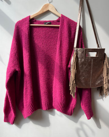Gilet framboise - DATA