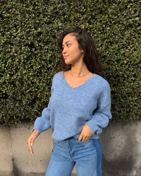 Blue sweater - PALM TREE