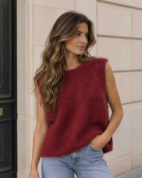 Pull bordeaux - ELINA