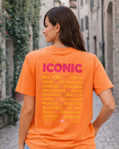 T-shirt orange - ICONIC